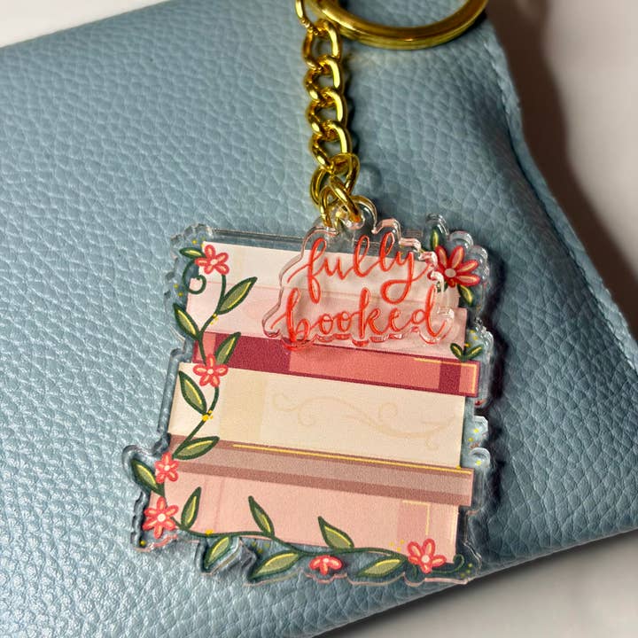 Fully Booked Keychain for wholesale by Designs with Jamie