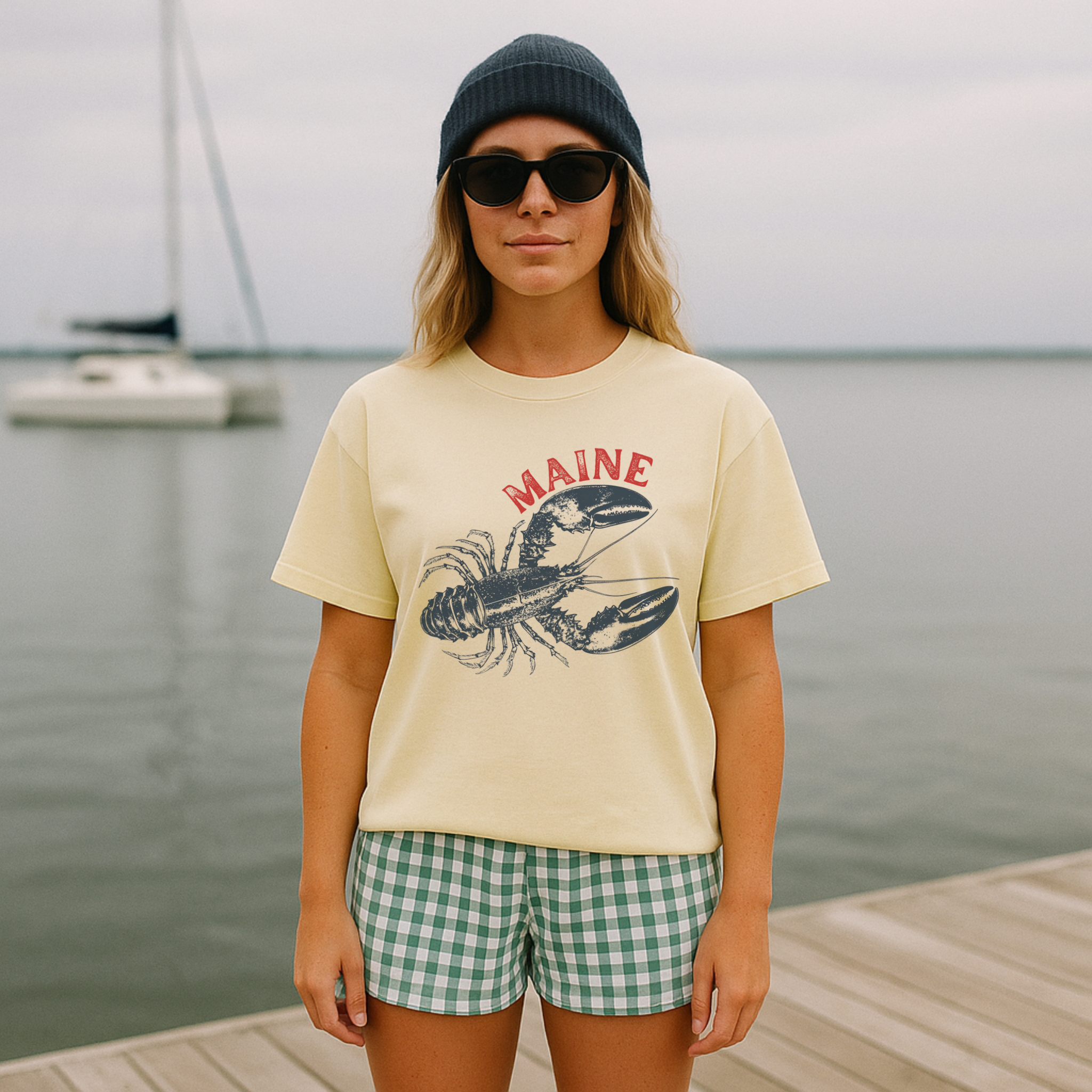 Hey Jude Graphic Tees - Wholesale Screen Printed T-Shirt - Women's - Maine Lobster T-Shirt3