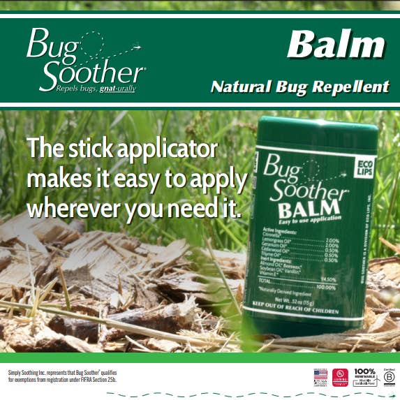 Eco Lips & Bug Soother - Wholesale Insect Repellent - Bug Soother Insect Repellent Balm 18ct Reach-In Display3