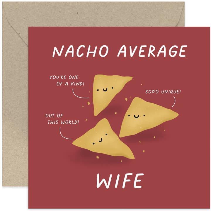 Carte d'anniversaire Nacho Average - Carte de famille - Cartes pour elle pour la vente par Old English Company