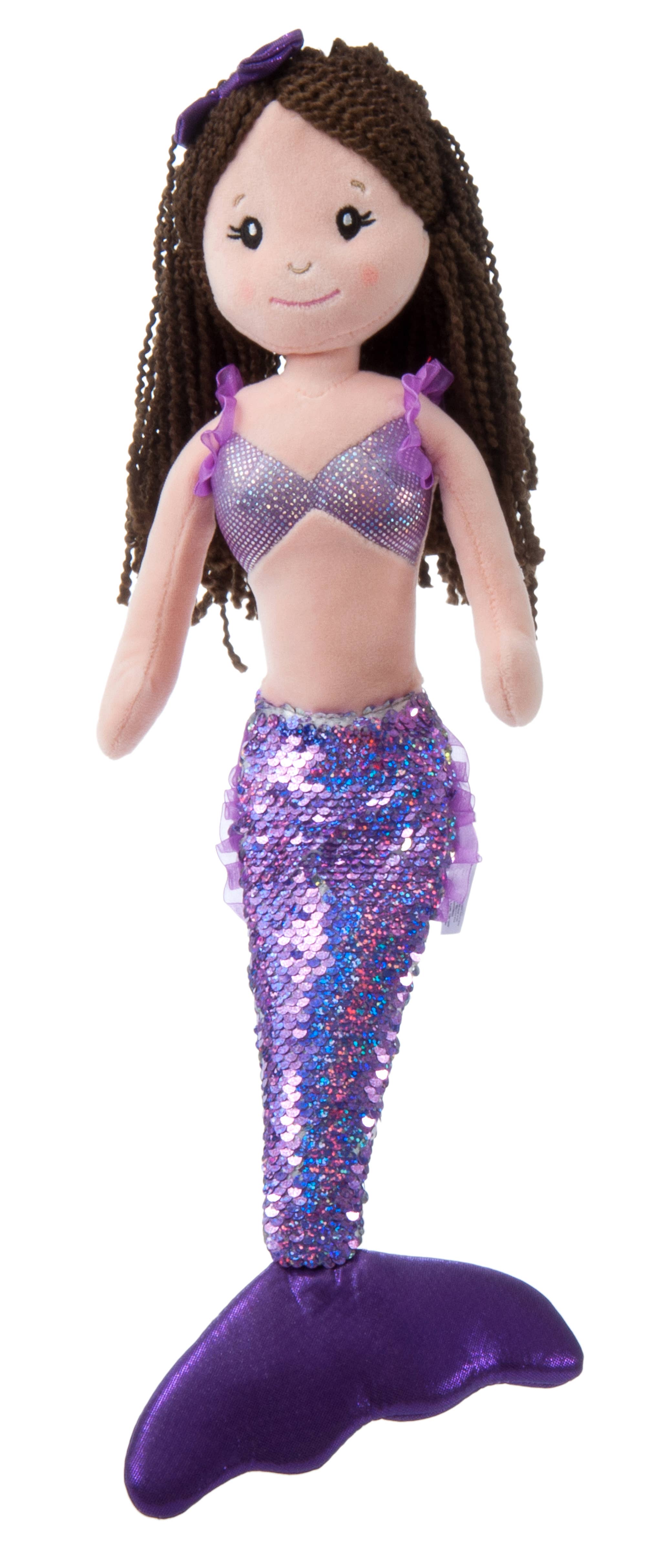 The Petting Zoo - Vente Poupée – enfant - Asset de sirène à paillettes de 45 cm2