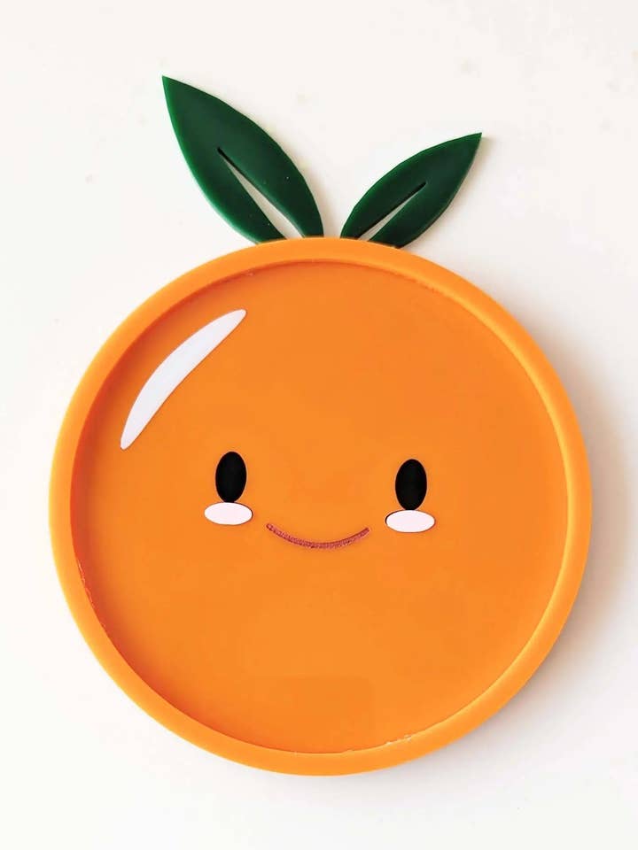 Little Cutie Orange Catch All Tray / Coaster for wholesale by AALVO