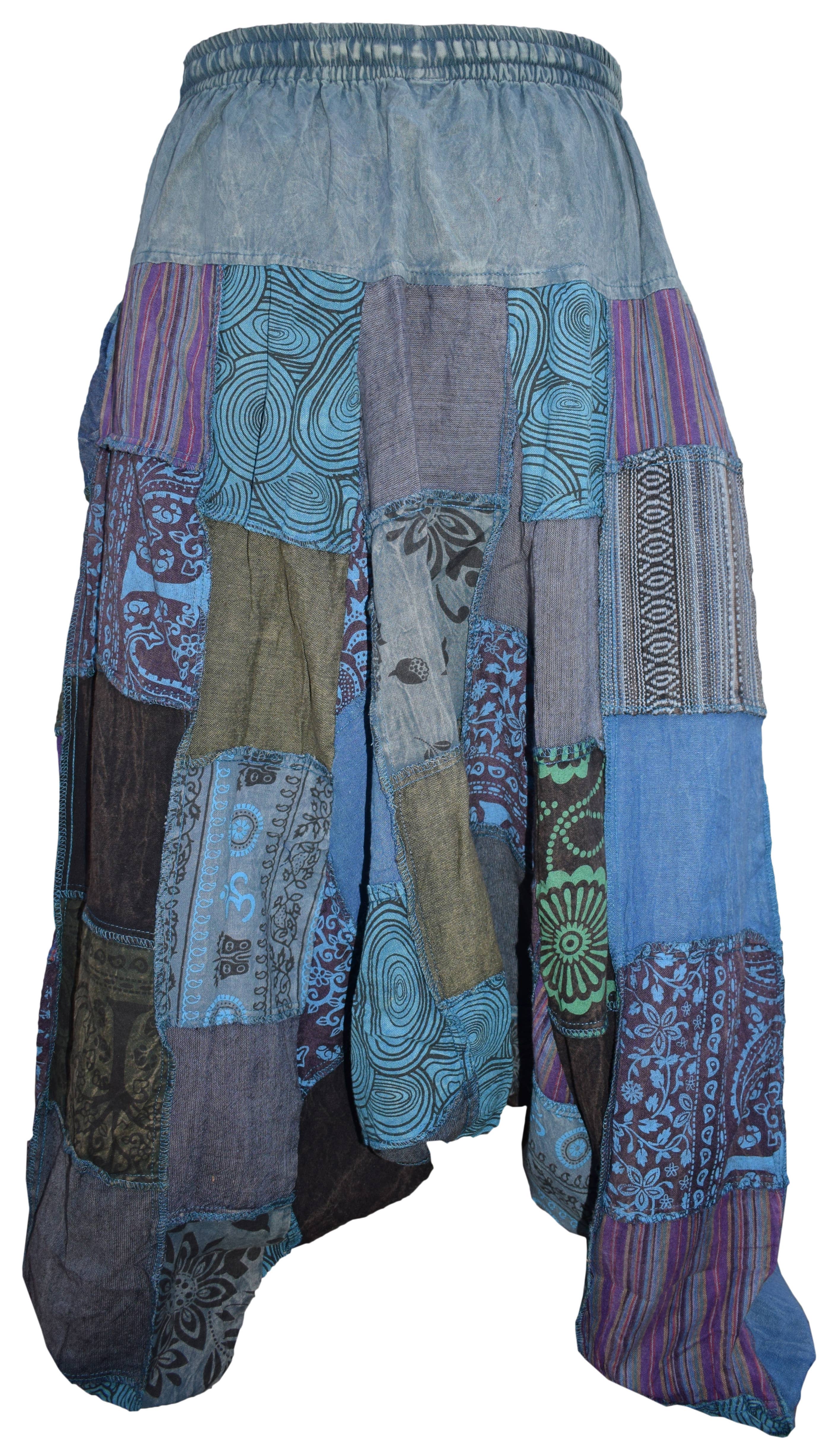 Gheri - Wholesale Pants - Men's - Bohemian Patchwork Stone Washed Cotton Mens Harem Pants7