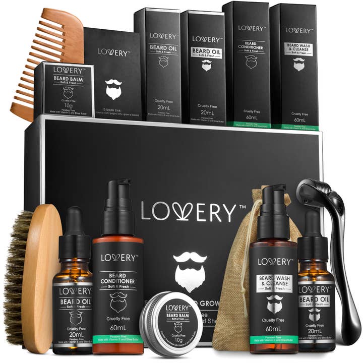 Lovery – wholesale Beard styling product – Mens Christmas Gifts, Beard Grooming & Growth Trimming Kit