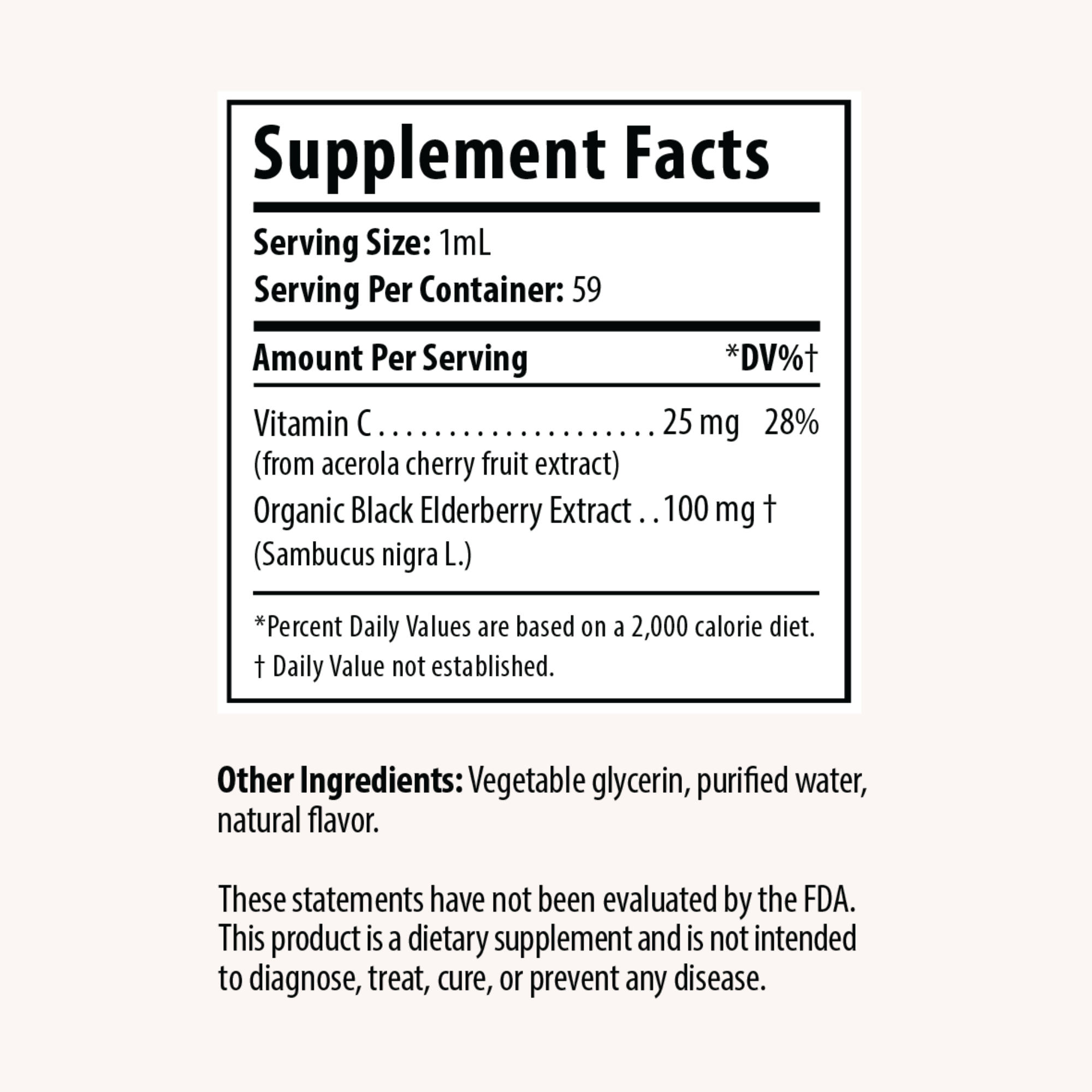 Drop Supplements - Wholesale Oral Supplement/Vitamin - Elderberry Liquid Drops with Vitamin C for Immune Support1