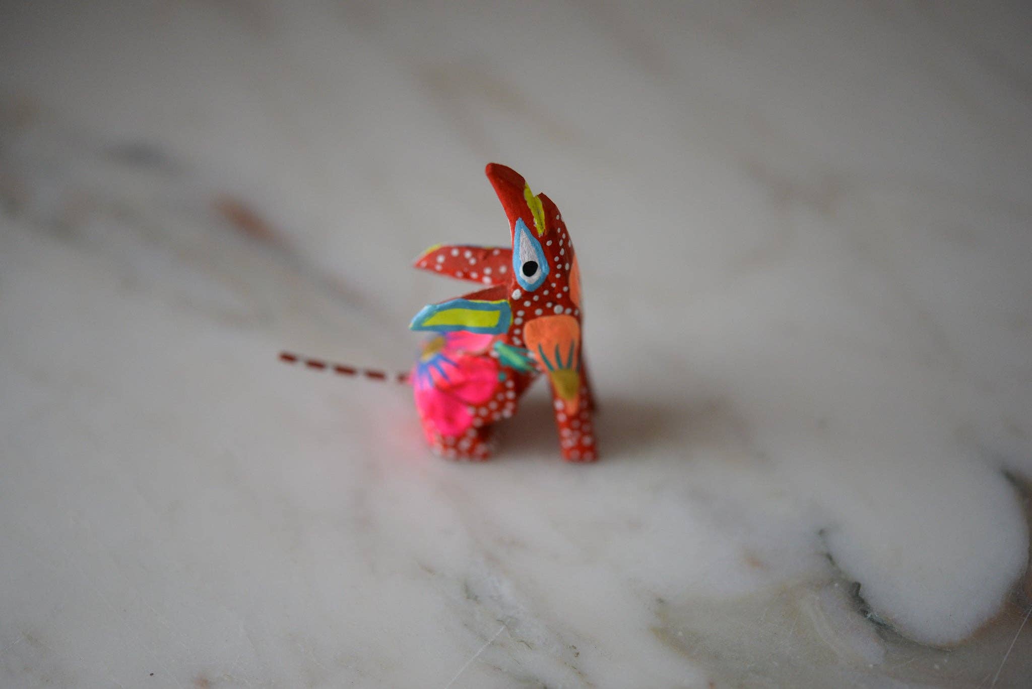 The Little Pueblo - Wholesale Decorative Figurine - Oaxacan Alebrije Coyote Mini Wood Carving Mexican Hand Painted26