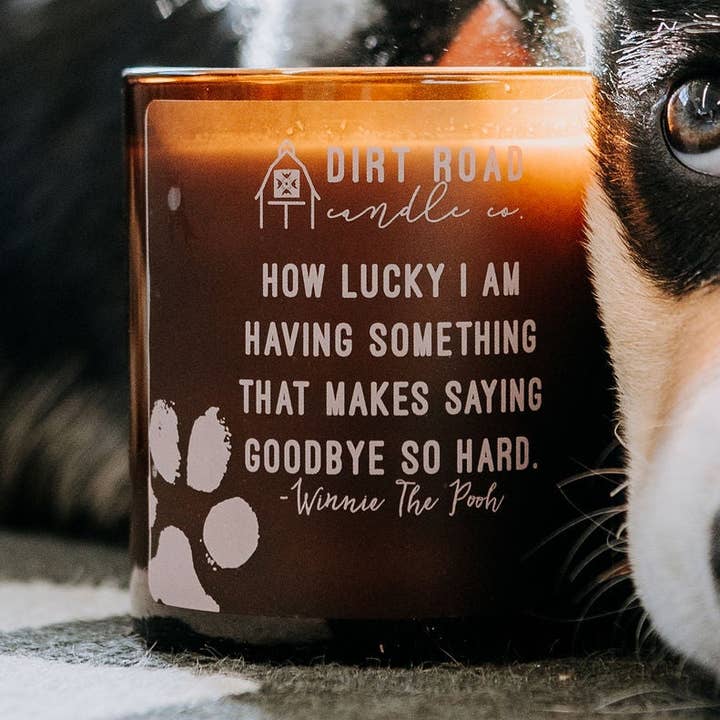 10 oz. Pet Loss Candle for wholesale by Dirt Road Candle Co