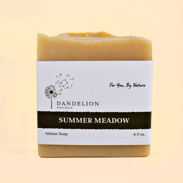 Dandelion Naturals - Wholesale Bar Soap - Summer Meadow Bar Soap | Lemon Lavender Ylang Ylang Geranium