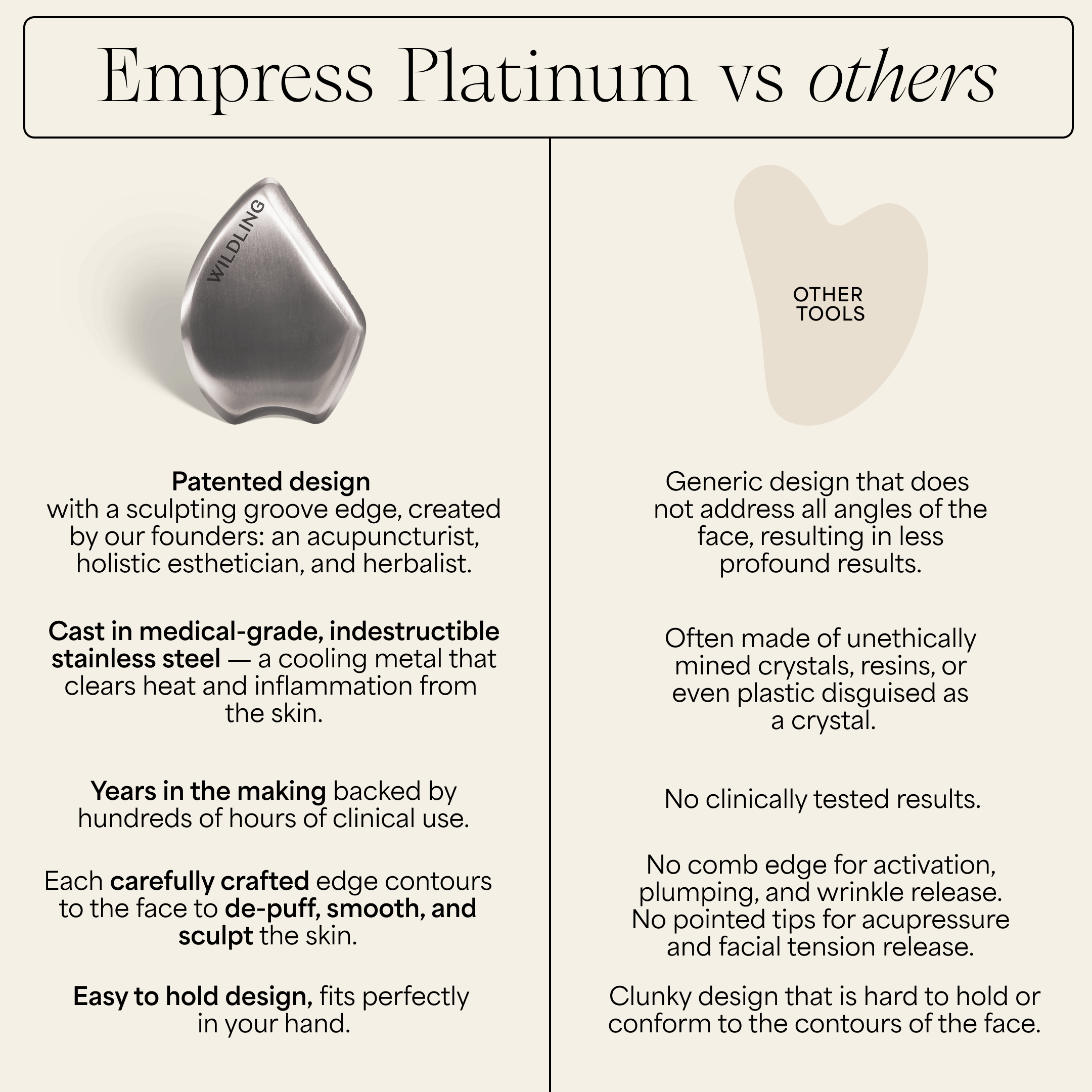 Wildling - Wholesale Face/Beauty Roller - Empress Platinum6