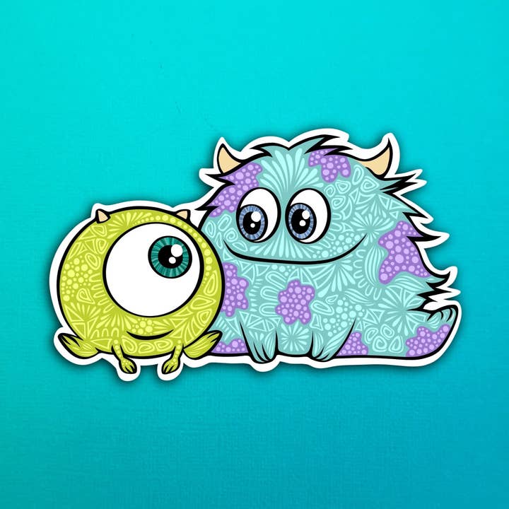 Zenspire Designs - Wholesale Sticker - Baby Mike and Sulley Sticker (WATERPROOF)