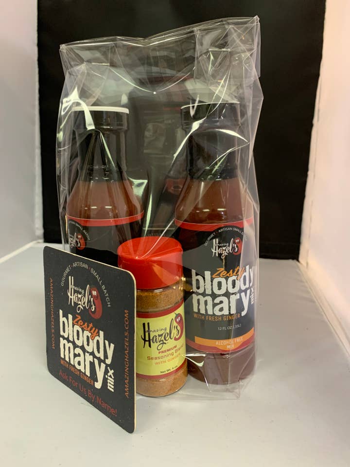 Zesty Bloody Mary Mix and Salt Set med. kit for wholesale by Amazing Hazel’s