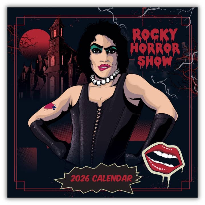 ROCKY HORROR SHOW 2026 SQUARE CALENDAR for wholesale by Danilo Promotions Ltd