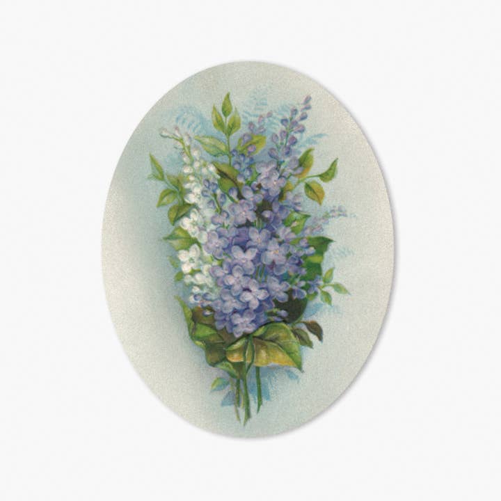 Lena • Sticker • Vintage Lilac Floral for wholesale by The Digital Chromist