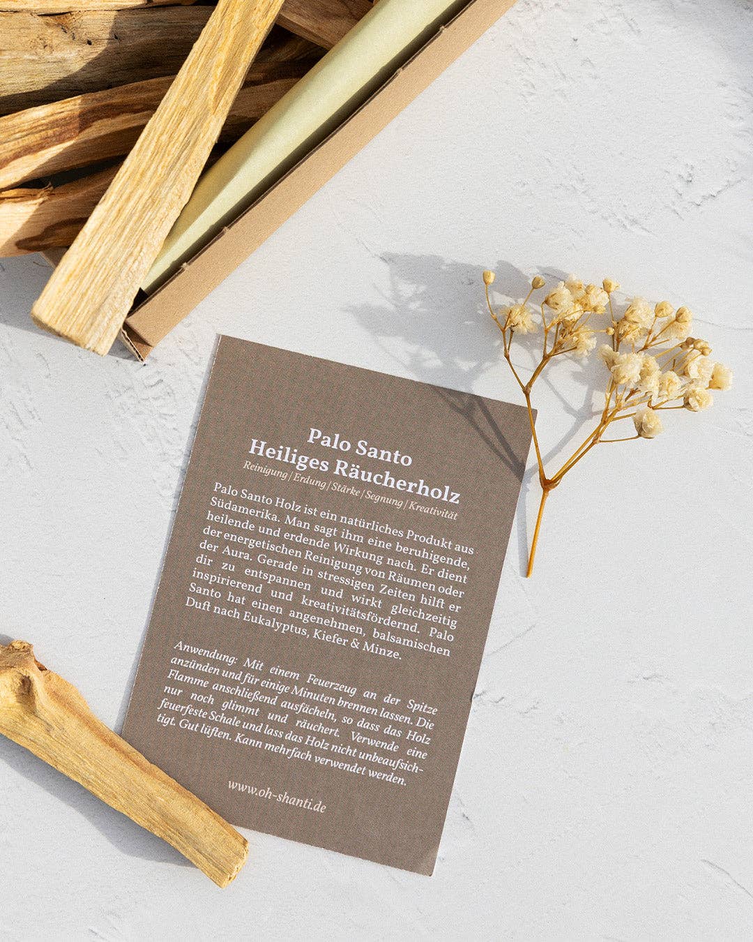 Oh Shanti – Incenso por atacado – Madeira de Palo Santo (20 pedaços)2