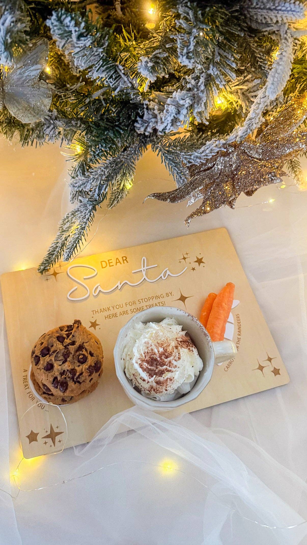 Petite + Co - Vente Décoration de Noël - CHÈRE PLANCHE À DÉGUSTER DU PÈRE NOËL0