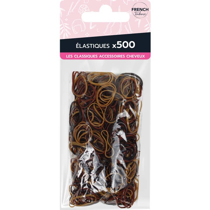 SET OF 500 MINI ELASTICS FRENCH TREND for wholesale by FRENCH TENDANCE