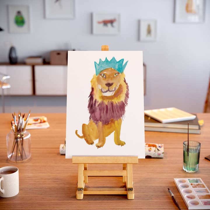 Impressão Giclée King Lion por atacado de Rosie Webb illustrations
