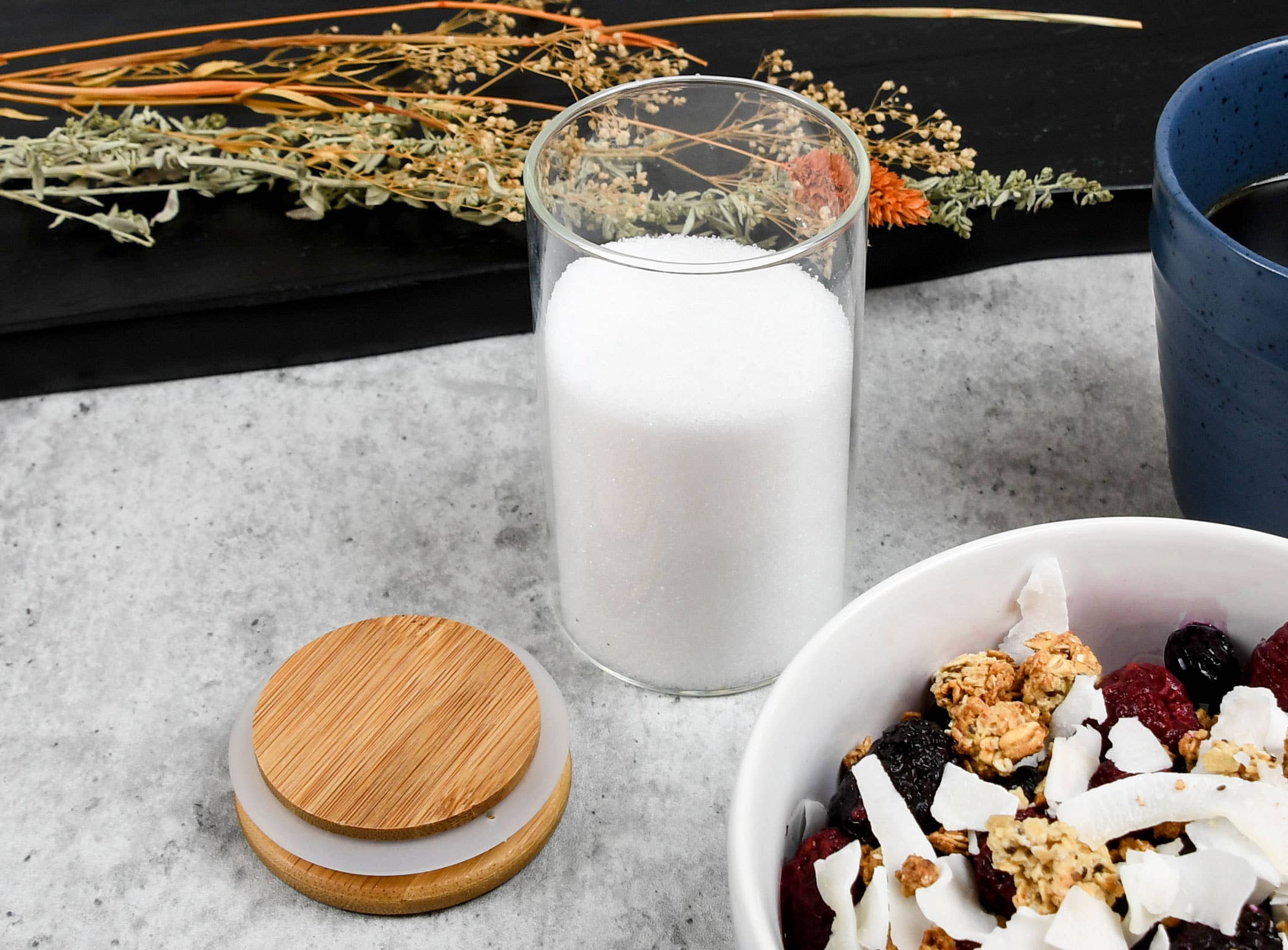 Human Objects® - Vente Pots - Pot en verre de 10 oz avec couvercle en bambou – Pot écologique – 80 unités6