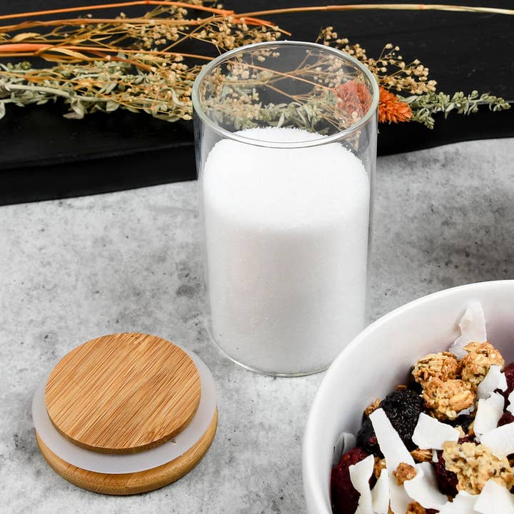 Human Objects® - Wholesale Jar - 10oz Glass Jar w/ Bamboo Lid – Eco-Friendly Jar – 80 Qty6