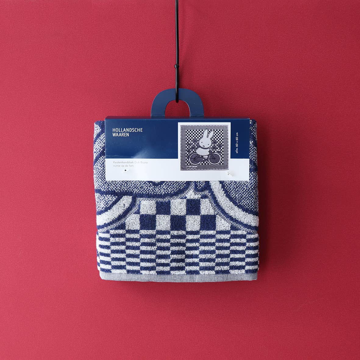 Hollandsche Waaren - Wholesale Tea Towel - Dick Bruna kitchen towel | miffy on a bike2