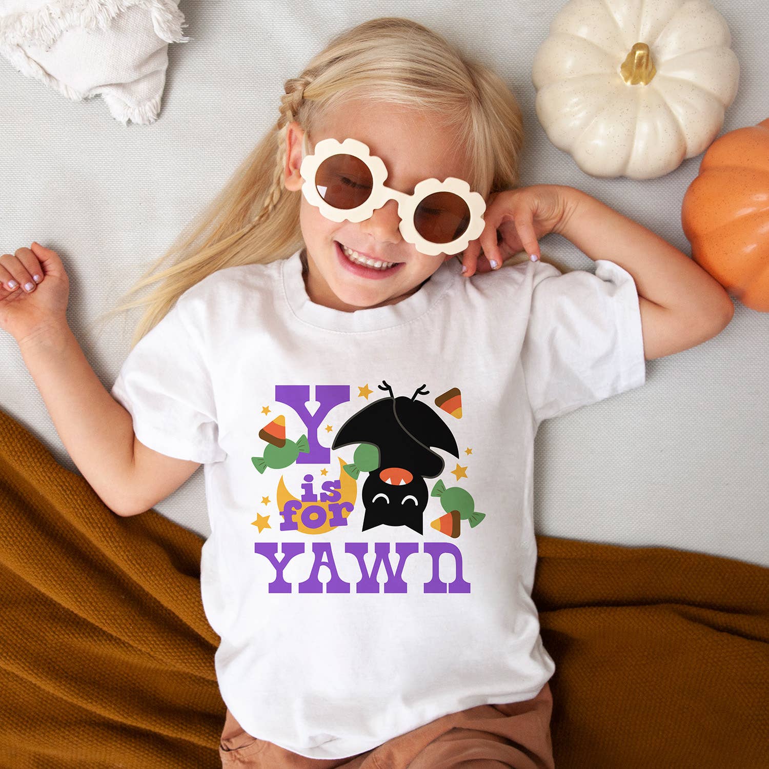 Itsy Bitsy Bella Co - Wholesale Screen Printed T-Shirt - Kids - Y is for Yawn Toddler and Youth Shirt1