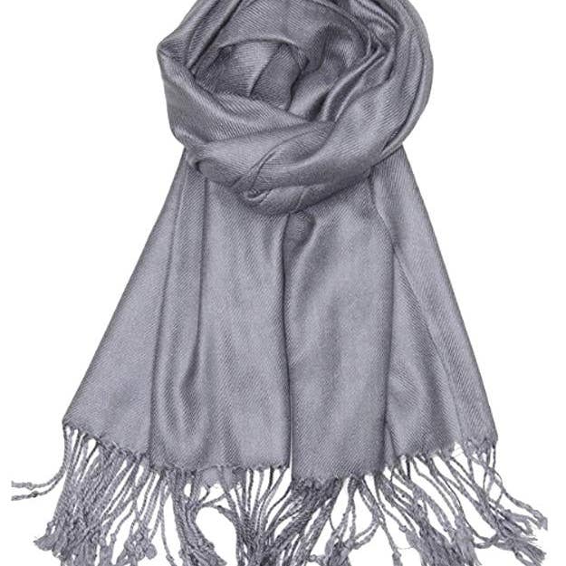 Jasper Trading LLC - Wholesale Scarf - Women's - C22 - One Piece Gray Color Fashion Pashmina Shawl Scarf