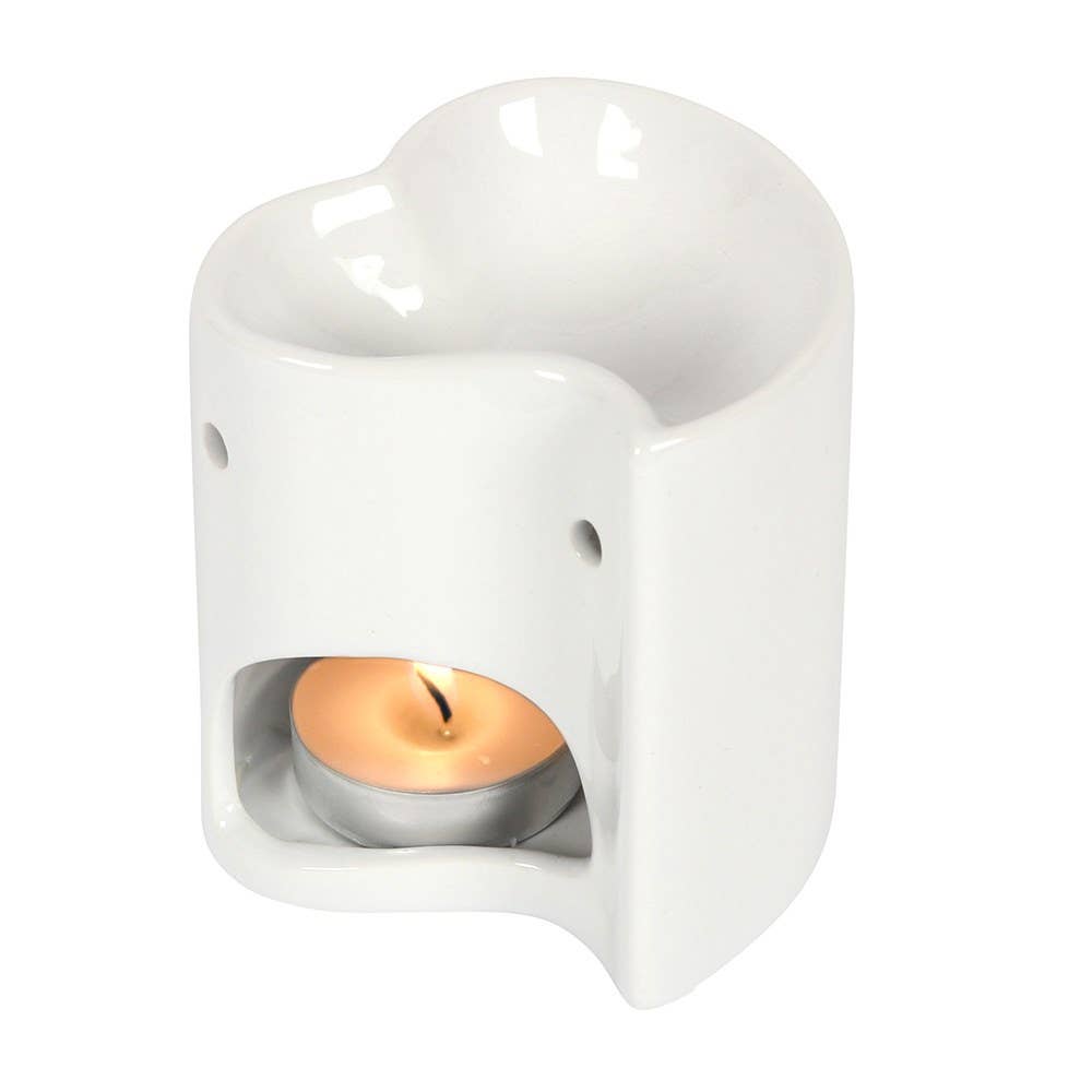 Something Different Wholesale - Wholesale Wax Warmer - White Heart Oil Burner and Wax Warmer1