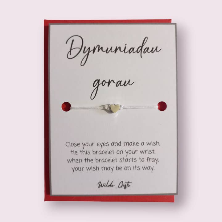 Wensarmband uit Wales - Beste wensen voor wholesale door Wilde Gifts UK