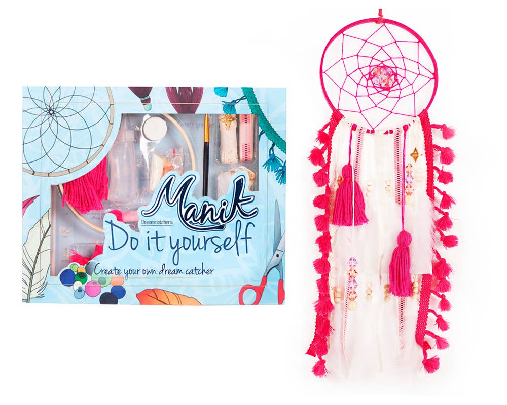 MANIK - Wholesale DIY Craft Kit - Dream Catcher Kit Craft I Project Do It Yourself KIT MINI BEIGE7