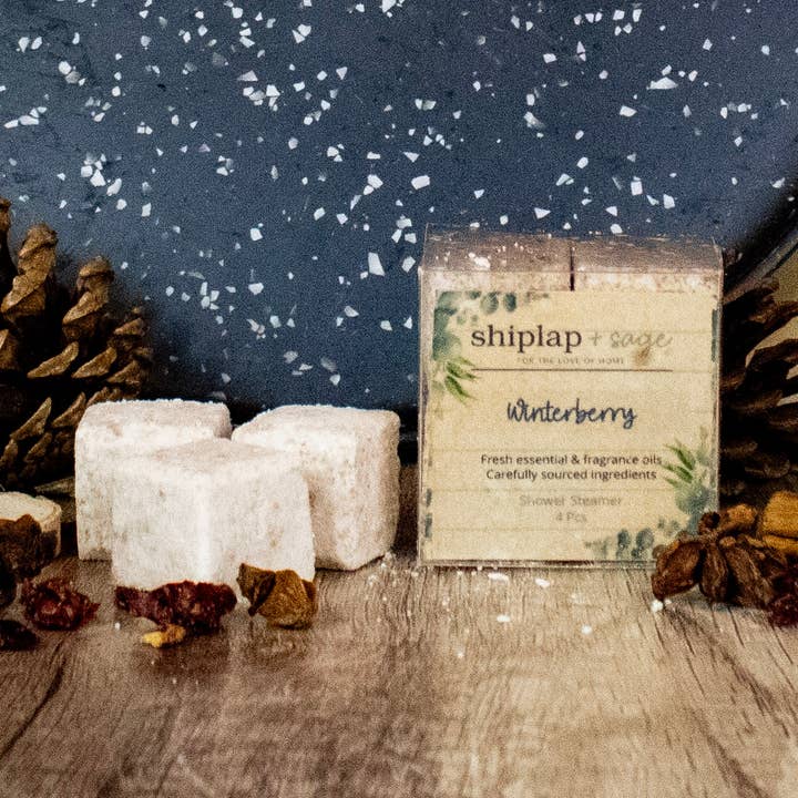 Winterberry - Shower Steamer for wholesale by Shiplap and Sage