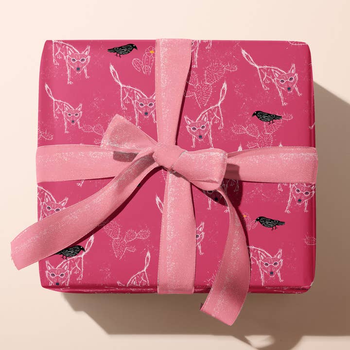Coyote Southwest Gift Wrap for wholesale by HELLO EDDIE