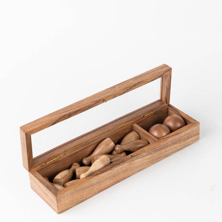 Ten Thousand Villages - Vente Jeux de société - Bowling de table fait main *6