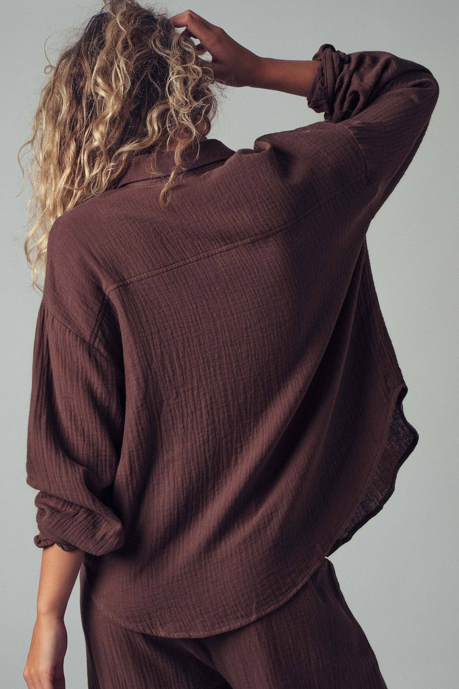 Urban Daizy - Wholesale Lounge Set - Women's - Textured Cotton Gauze Lounge Set3