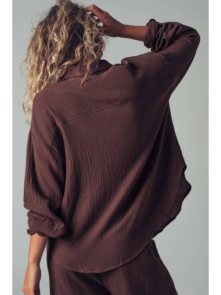 Urban Daizy - Wholesale Lounge Set - Women's - Textured Cotton Gauze Lounge Set3