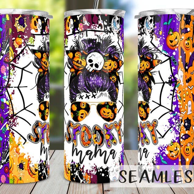 Bright Spooky Mama for wholesale by Noel & Co Tumblers