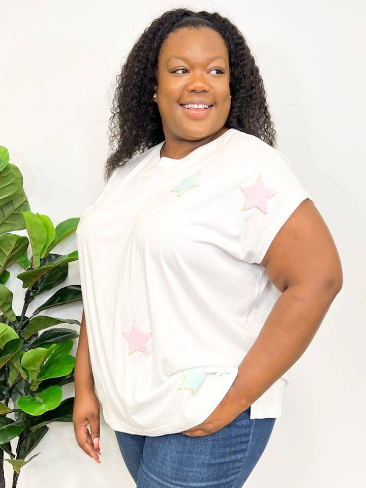 Kia Chenille Star Dolman GRANDE TAILLE pour la vente par Nikki and Alex