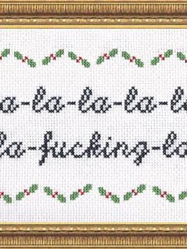 Fa-la-la-f*cking-la voor wholesale door Subversive Cross Stitch