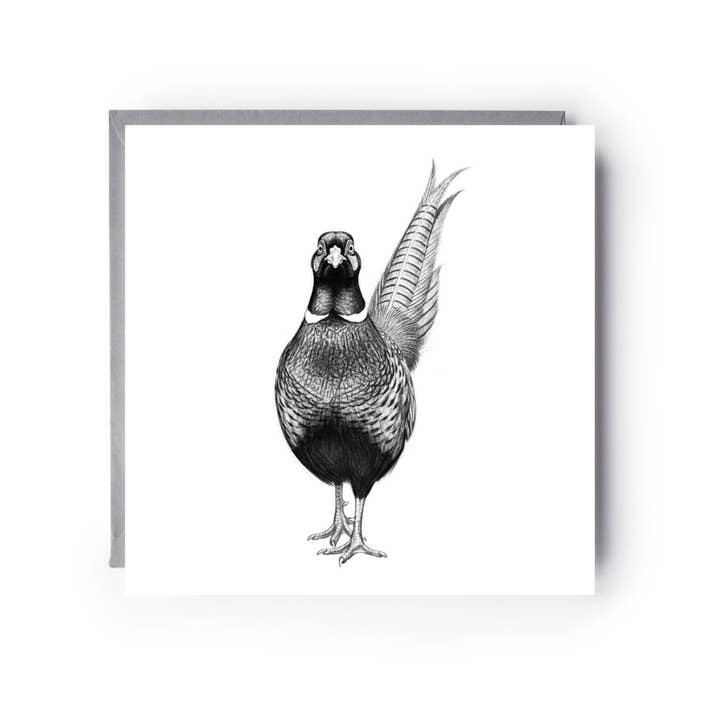 Pheasant Greeting Card – Part of the Countryside Collection for wholesale by Libra Fine Arts