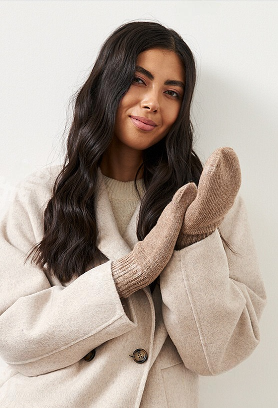 Mongulai - Wholesale Mittens - Women's - Brown Wool Adult’s Mitten6