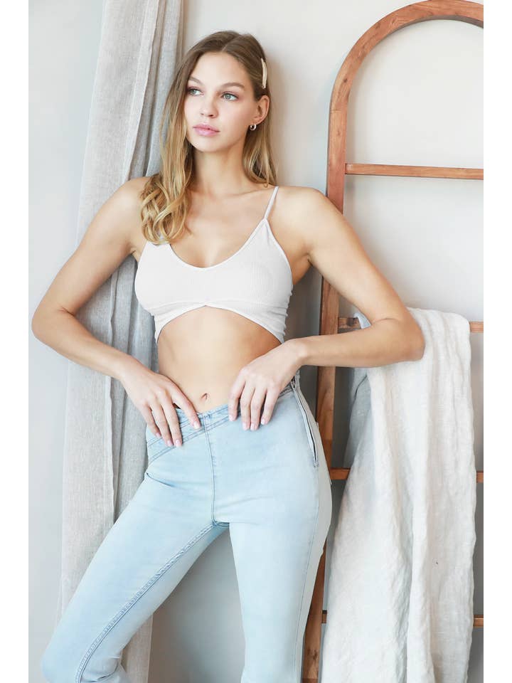 NIKIBIKI - Wholesale Bralette - Women's - NS8106 - Ribbed Triangle Bralette