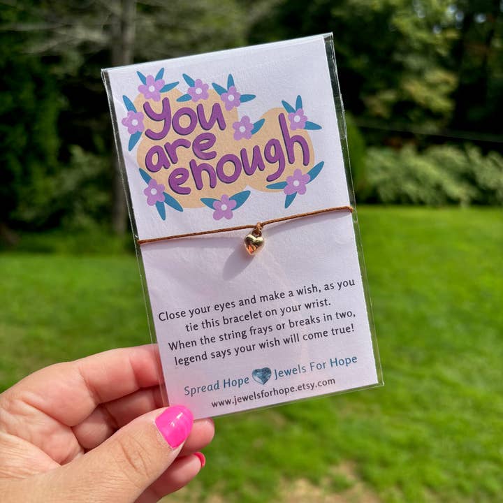 Jewels For Hope - Vente Bracelets à breloques/pendentifs - Bracelets de souhaits inspirants Surprise Set - Petits articles cadeaux2