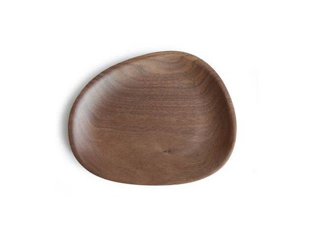 Gohobi （We cover U.S. import duties） - Vente Plateaux de service - Plateau de service en bois de noyer irrégulier Gohobi Plateau à thé1
