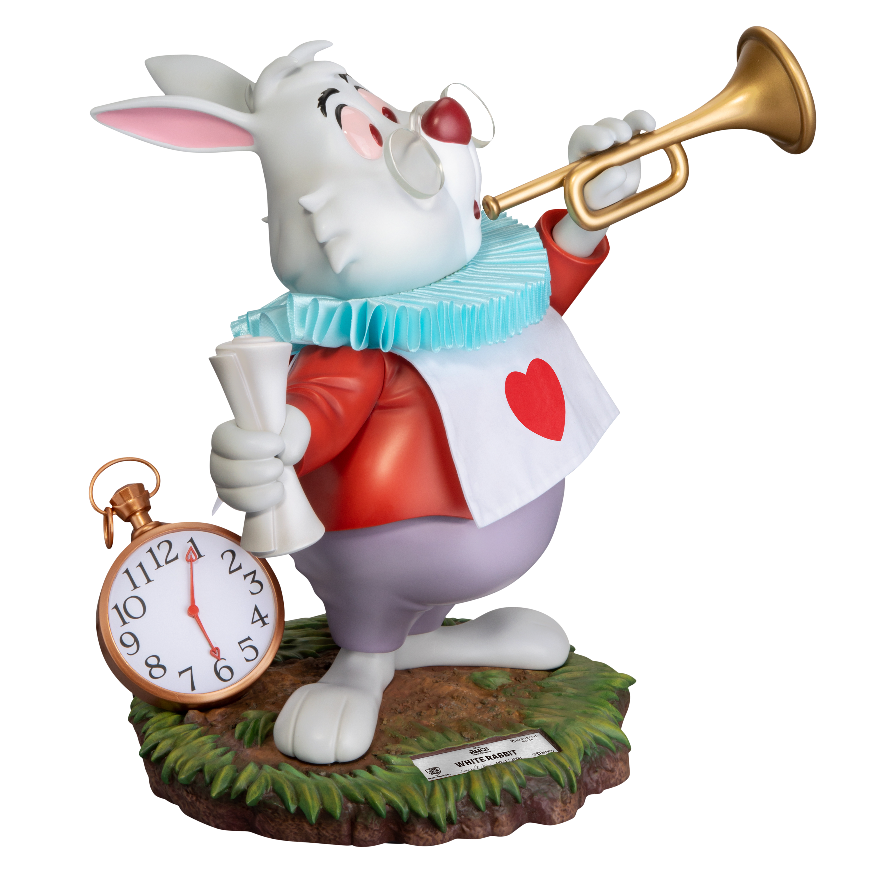 LM Treasures - Wholesale Decorative Figurine - Alice In Wonderland Master Craft The White Rabbit Table Top Statue7