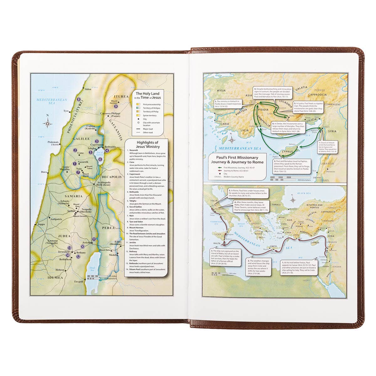 Christian Art Gifts - Wholesale Religion - KJV Bible Deluxe Gift Faux Leather, Medium Brown5