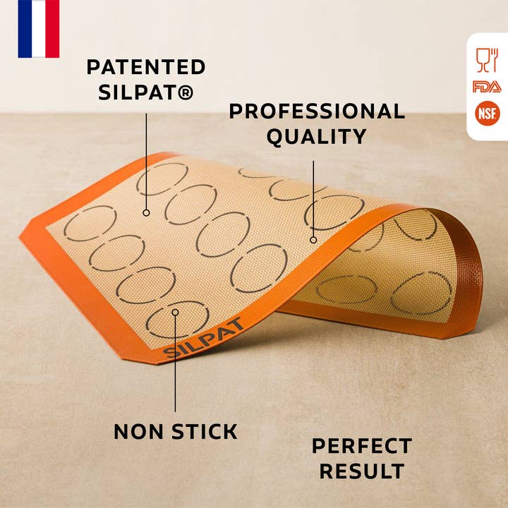 Maison Demarle – Engroshandel Bageplade/-måtte – Silpat 20 macaron bageunderlag1