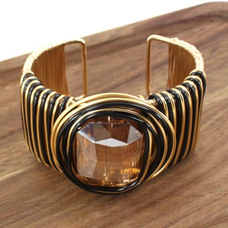 Pretty Persuasions – Großhandel Manschettenarmband – B25092 Verkabeltes Band Statement Manschettenarmband1