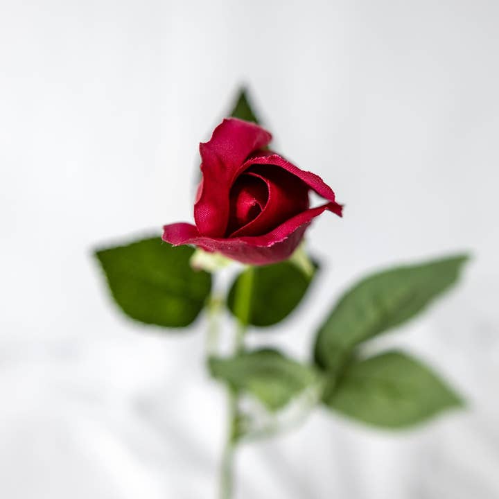 Realistic Artificial Flowers - Vente Fleurs artificielles - Red Real Touch Bud - Fleurs artificielles réalistes