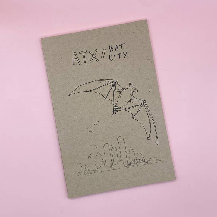 Bat City, Austin, Texas | Kleines leeres Notizbuch für den Großhandel von IT IS: All Goods