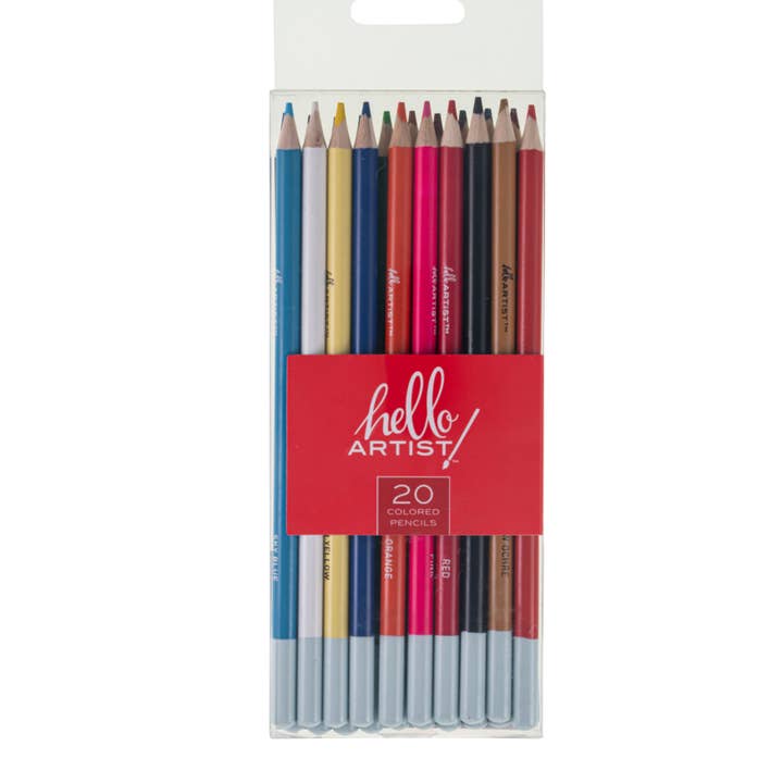 MacPherson's - Wholesale Colored Pencil - Hello, Artist! Colored Pencils, 20 Pieces