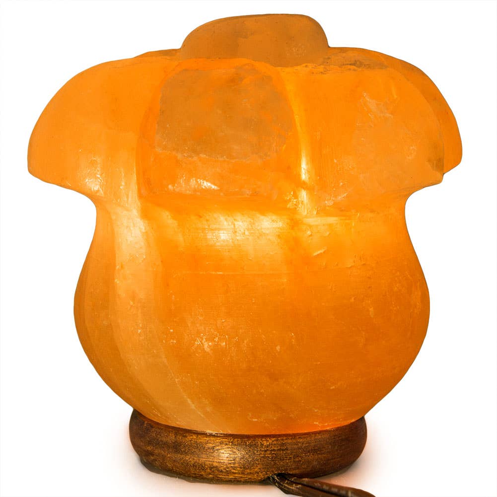 Fantasia Mining – wholesale Saltlampa – Lily Flower Salt Lampa - Genomsnitt 6.5" - sladd, glödlampa, dimmer2
